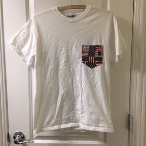 Fraternity Collection American Flag Pocket T-shirt